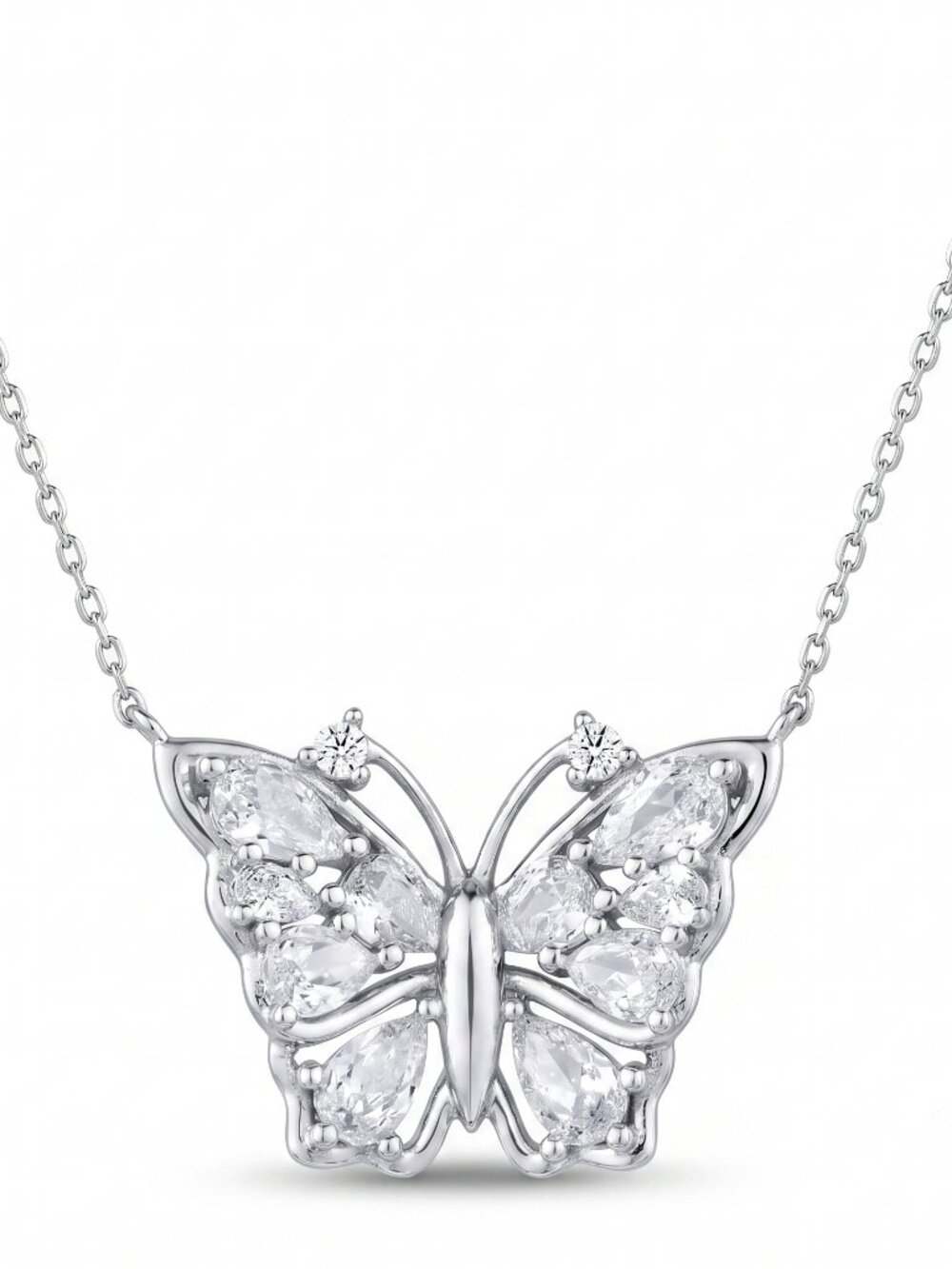 Butterfly Necklace, 925 Sterling Silver Daydreamer Butterfly Collection